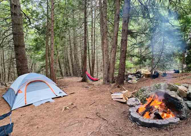 Campground in Bar Harbor, Maine