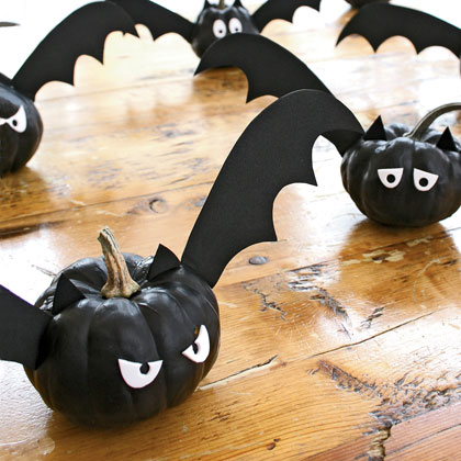 Adorable bat pumpkin