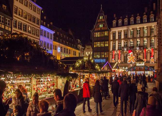 Strasbourg Christmas market: Strasbourg, France: