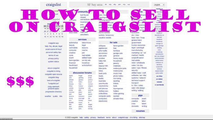 How to Sell on Craigslist