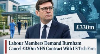 Labour Members Demand Burnham Cancel £330m NHS Contract With US Tech Firm